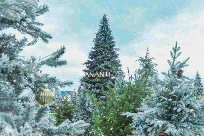 아난티, 한국 전통미 살린 'K-크리스마스' 트리 빌리지 공개