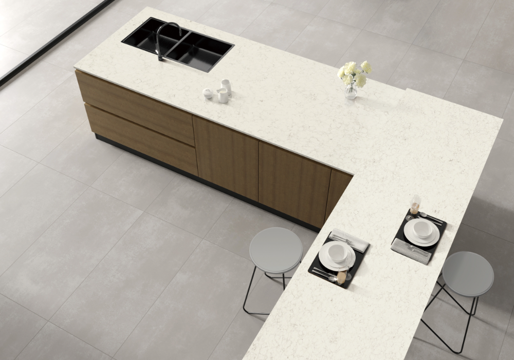 KCC글라스 홈씨씨 '센스톤 쿼츠' 슈페리어 시리즈 루나.(사진=KCC글라스)