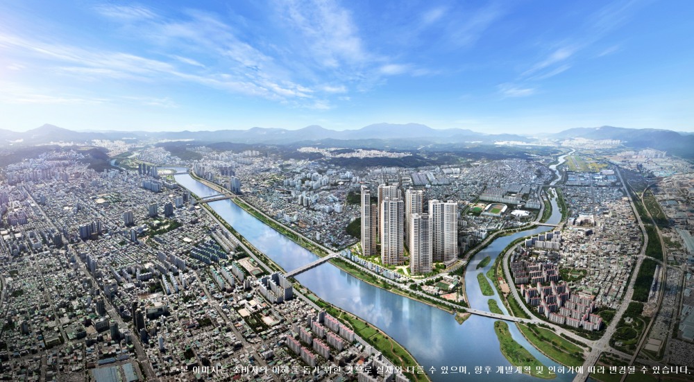 태화강 센트럴 아이파크 광역조감도.