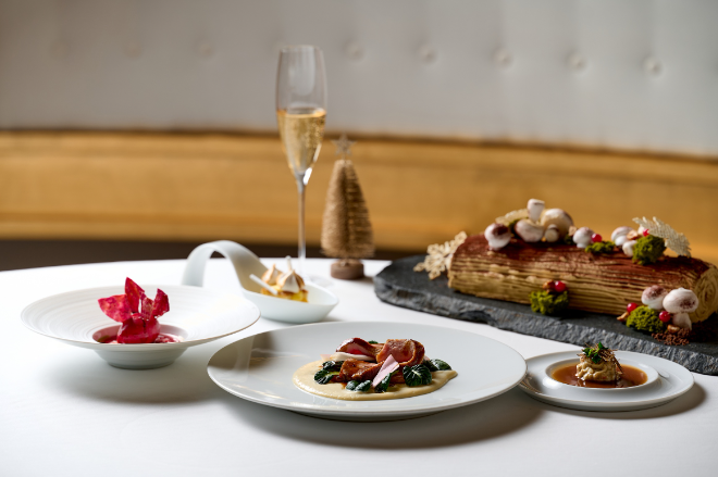피에르 가니에르 서울, 크리스마스 디너 코스.(사진=롯데호텔 서울)