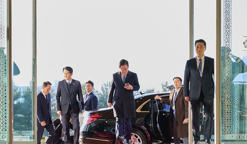 이재명 대통령, 용산으로의 마지막 출근길(사진=연합뉴스)