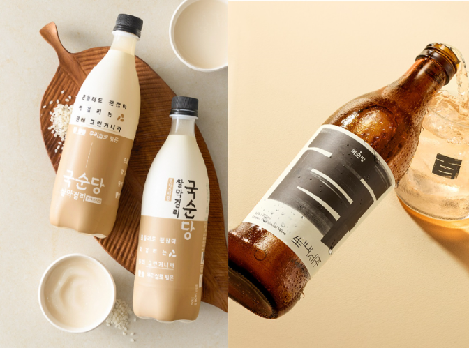 국순당 쌀막걸리·생백세주, 배민B마트 입점