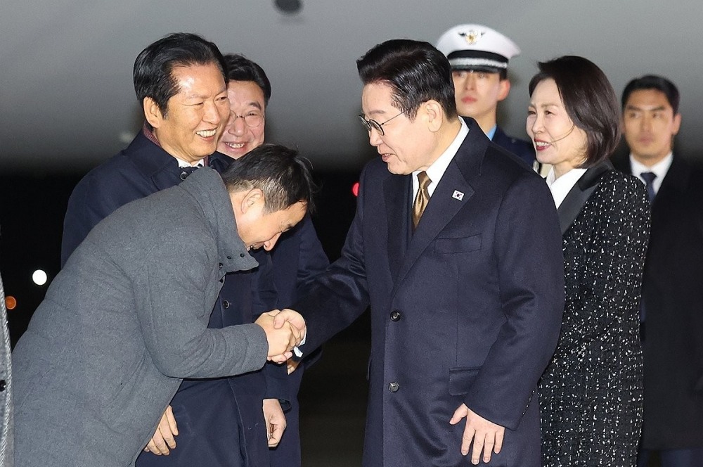 이재명 대통령 귀국(사진=연합뉴스)