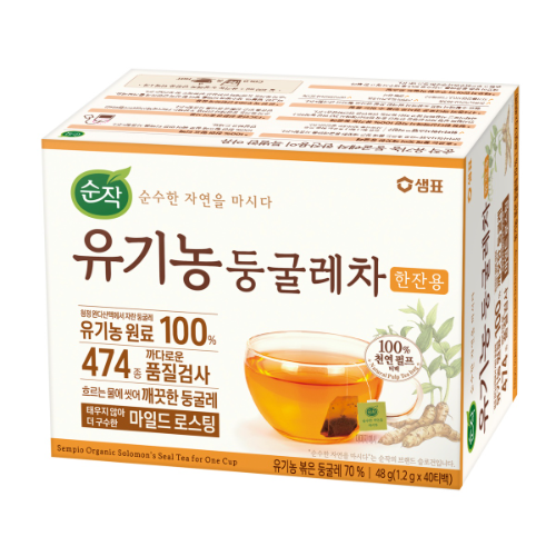 순작, 유기농 둥굴레차 신제품 출시