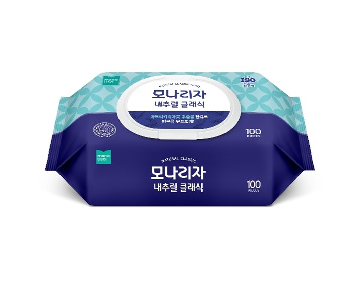 모나리자 가성비와 안전성 강화한 내추럴 클래식 물티슈 출시