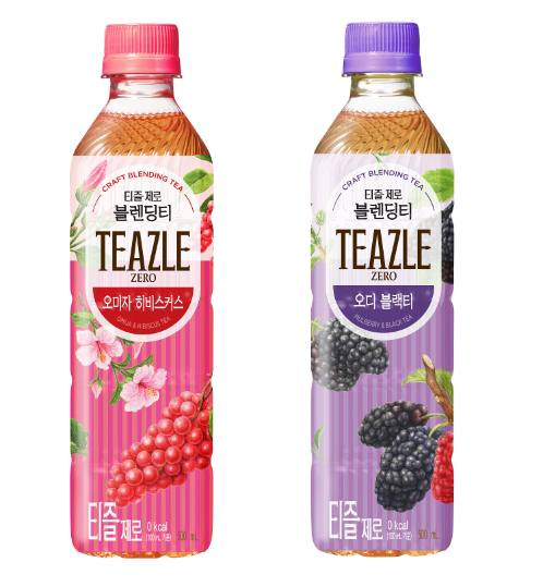 웅진식품, 제로칼로리 블렌딩 티 '티즐 제로' 2종 출시