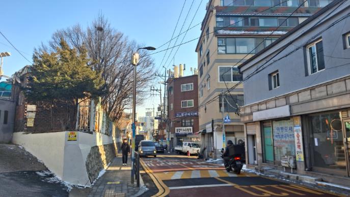 신창초등학교 통학로 구간 현장 사진