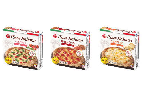 오뚜기, 나폴리식 프리미엄 냉동피자 피자 이딸리아나 3종 출시