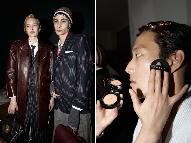 헤라, GQ Bowl 톰브라운 쇼 공식 메이크업 스폰서 참여