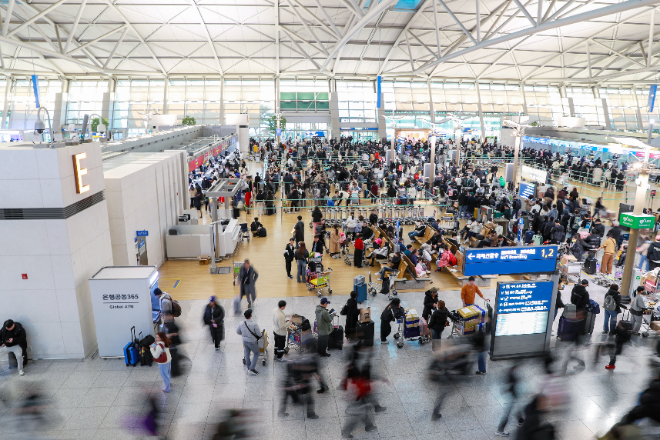 인천공항, 설 연휴 일평균 23만1천명 이용… 역대 최다 기록