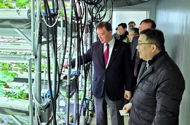 aT 홍문표 사장, 삼척 스마트팜 현장 점검