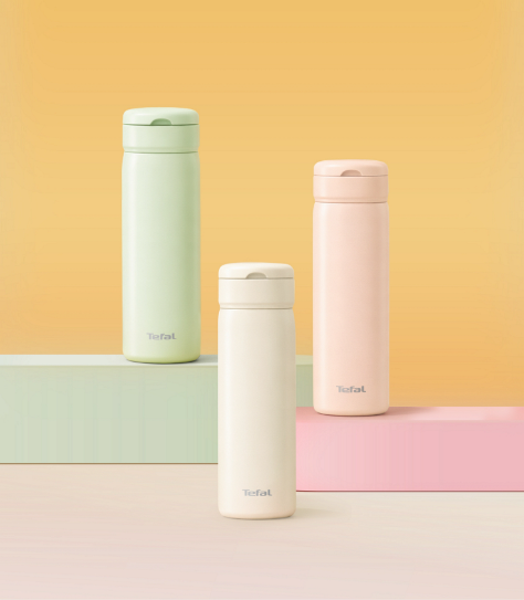 테팔, 316 스테인리스 스틸 '이지 오픈 루프 텀블러' 선보여