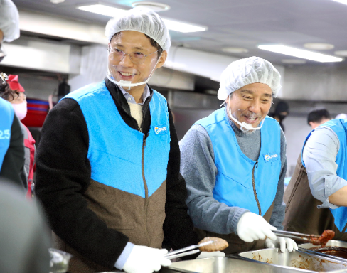 GS리테일·에드워드 리, 안나의 집에 식사 600인분 후원