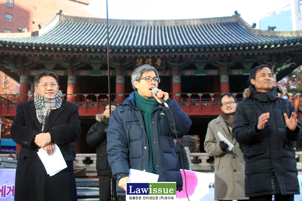 ▲좌측부터조영선변호사,권영국변호사,이재화변호사