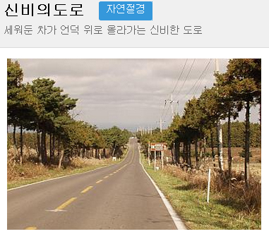 ▲제주도관광정보사이트