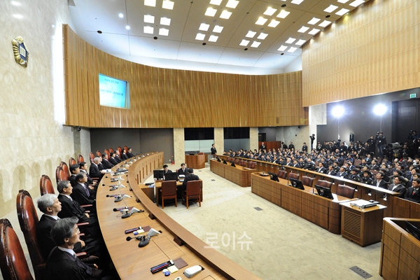 ▲22일대법원대법정전원합의체모습(사진=대법원제공)