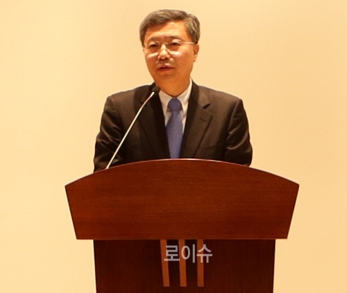 ▲최상열울산지법원장이인사말을하고있다.(사진제공=울산지법)