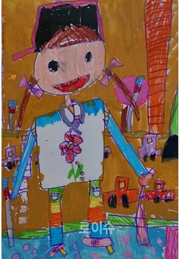 ▲작년법사랑그림공모전유치부최우수신광미술학원7세반노형준.