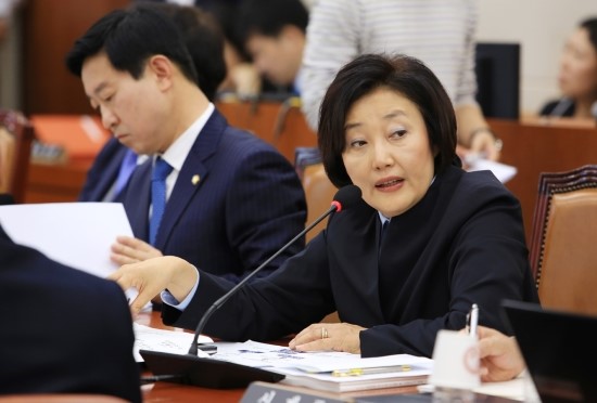 ▲14일국정감사장의박영선새정치민주연합의원(사진=의원실)