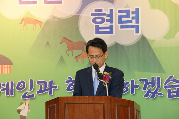 이창재법무부차관이3일오후제주출입국관리사무소이전개청식에참석해축사를하고있다.(사진=법무부)