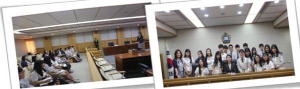 제주지법, 제주외국어고등학교 학생들과 법원견학 행사