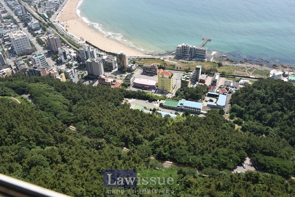 부산경찰수련원 부지 항공사진.