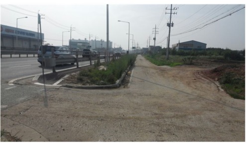 기존 부체도로(보조도로) 사진