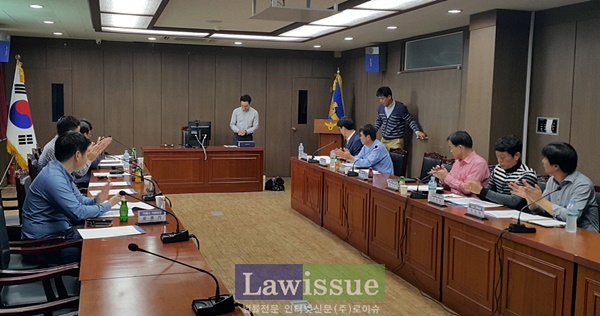 관내 경찰서와 전자감독 협의회를 열고 있다.(사진제공=통영보호관찰소)