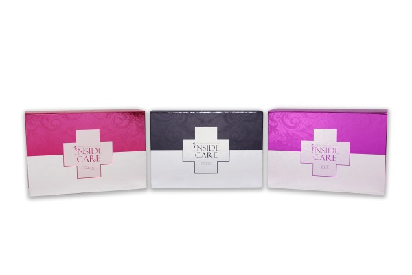 탤런트 유지연이 모델인 인사이드케어 3종 세트