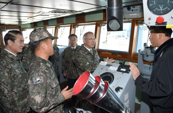양승태 대법원장, 인천해역방어사령부(인방사) 위문