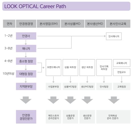 (출처 : 룩옵티컬 Career Path Management System)