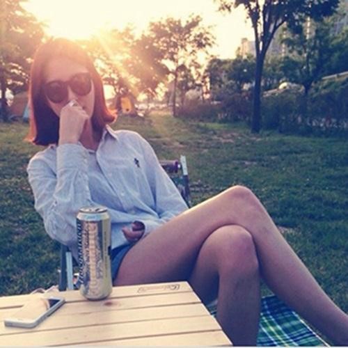 해피투게더 MC 엄현경, 남다른 무보정 각선미..."또 한강 가자"