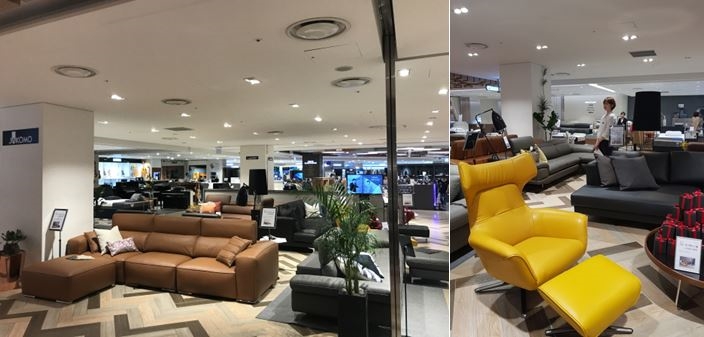 <라보스슈렁큰가죽소파 및 딕슨 1인 체어>