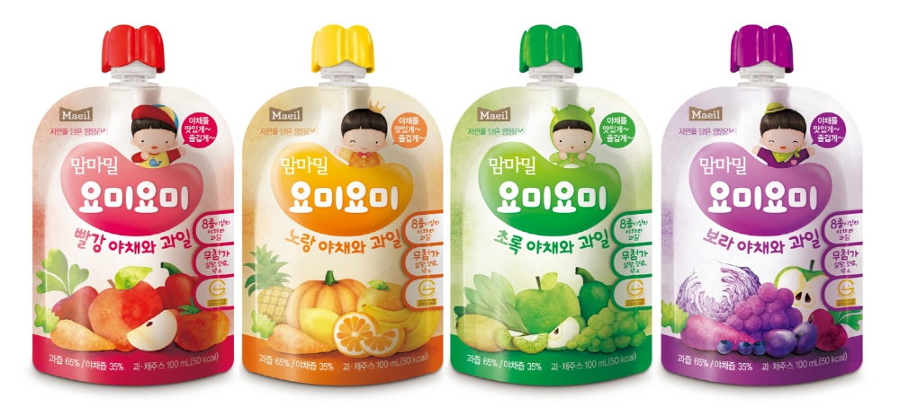 맘마밀 요미요미 야채와과일 이미지.(사진= 매일유업)