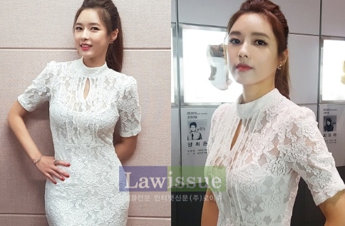 이름없는여자 오지은, '하얀 시스루 드레스...볼륨X관능美 물씬'