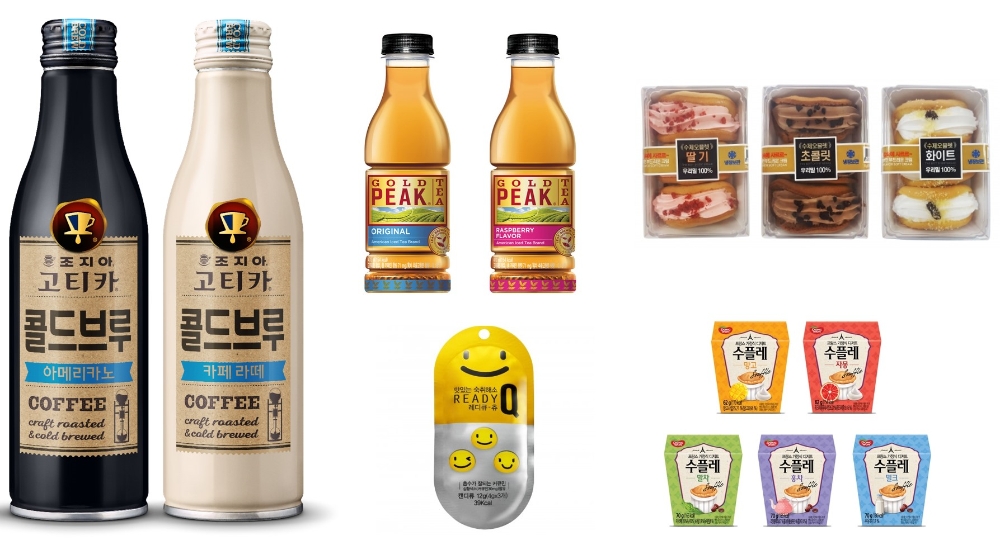 편의점 제품들.(사진= 코카-콜라사)