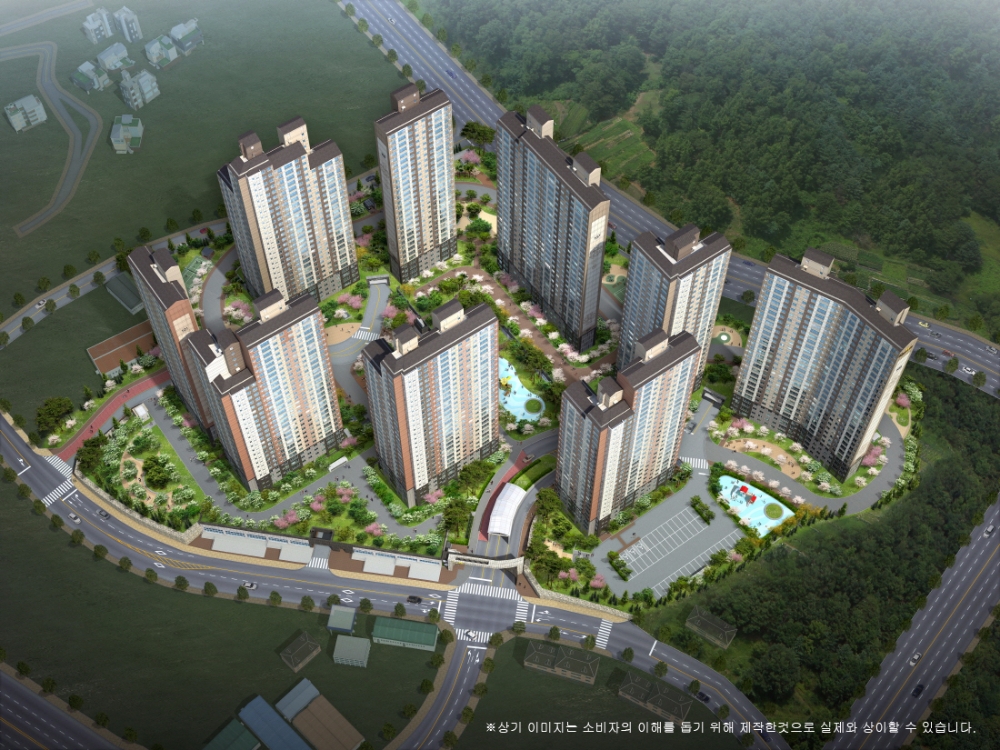 김해 주촌 두산위브더제니스 조감도.(제공=두산건설)