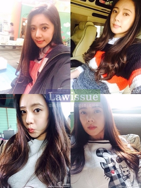 우효광의 그녀 추자현, '입술 쭈삣...긴 웨이브 늘어뜨린 채'