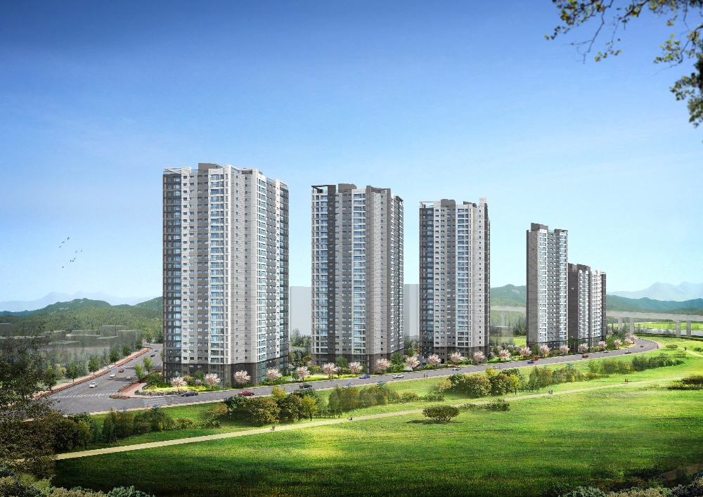 밀양강 푸르지오 투시도.(제공=대우건설)