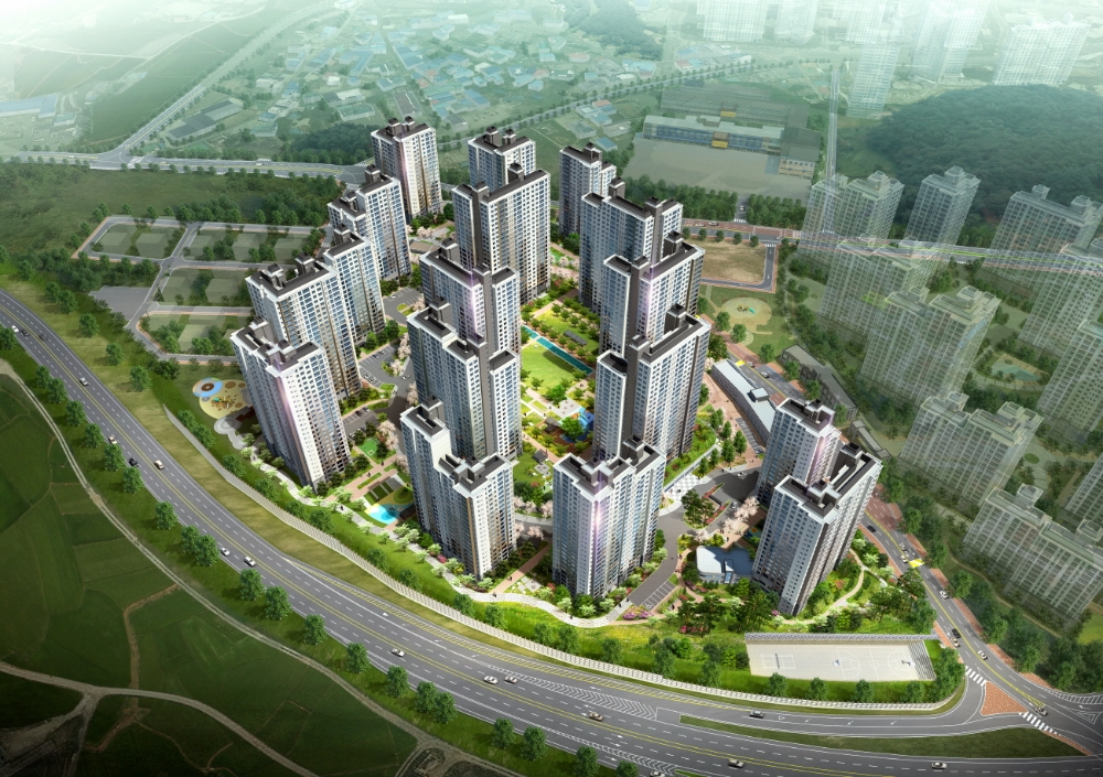 힐스테이트 당진2차 조감도.(제공=현대건설)