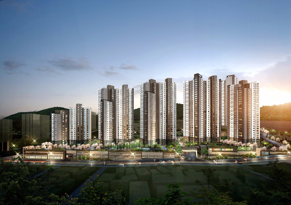 부산 대신 2차 푸르지오 투시도.(제공=대우건설)