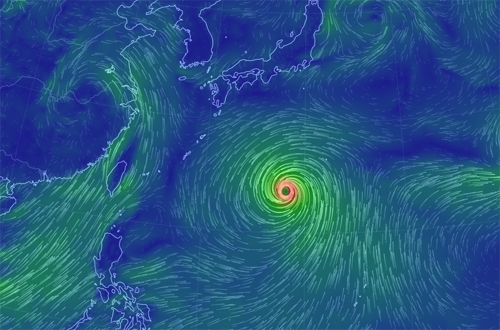 태풍 노루, 시간 흘렀지만 여전히 대형급...매섭게 북진