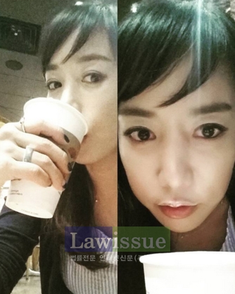 '입술에 거품 물고 유후'...정정아, 커피 마시다...여자놀이?