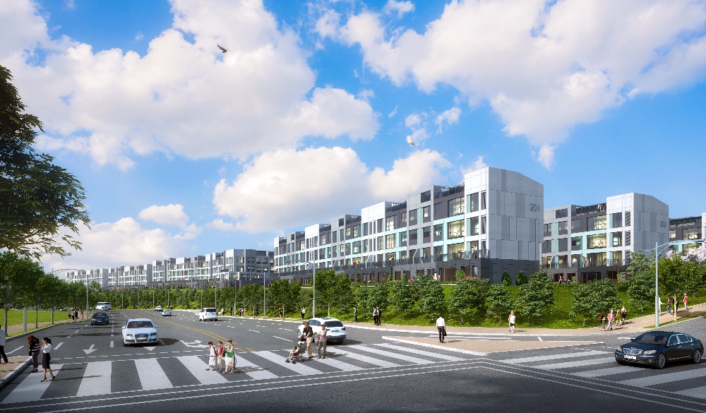 여수 웅천 꿈에그린 더 테라스 투시도.(제공=한화건설)