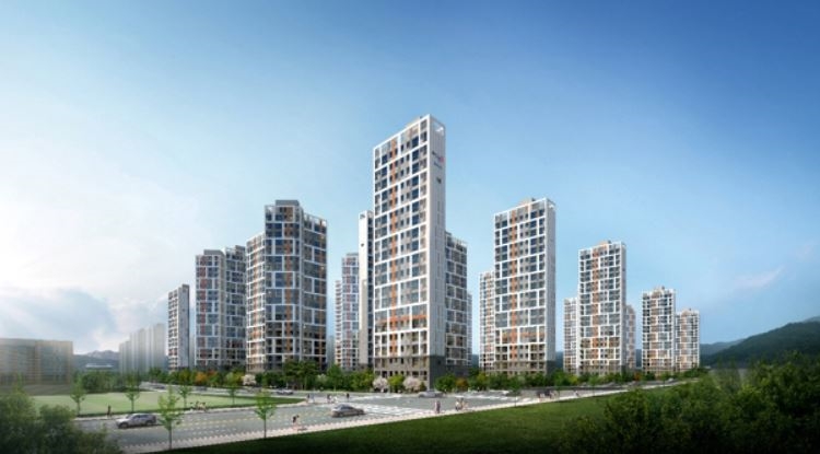 용인 고림지구 2차 양우내안애 에듀퍼스트 투시도.(사진=양우건설)