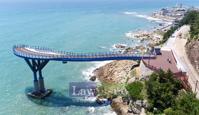 해운대 청사포 다릿돌전망대.