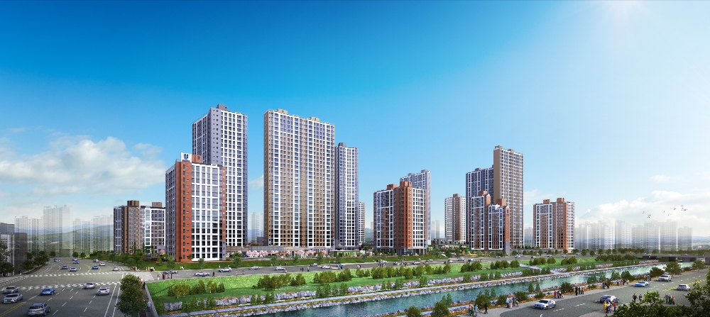 원주기업도시 반도유보라 아이비파크 투시도.(사진=반도건설)