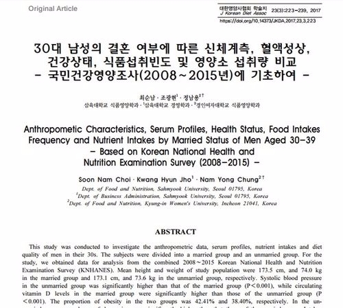 30대 미혼남 같은 연령대 기혼남성보다 우울증에 5배 더 취약
