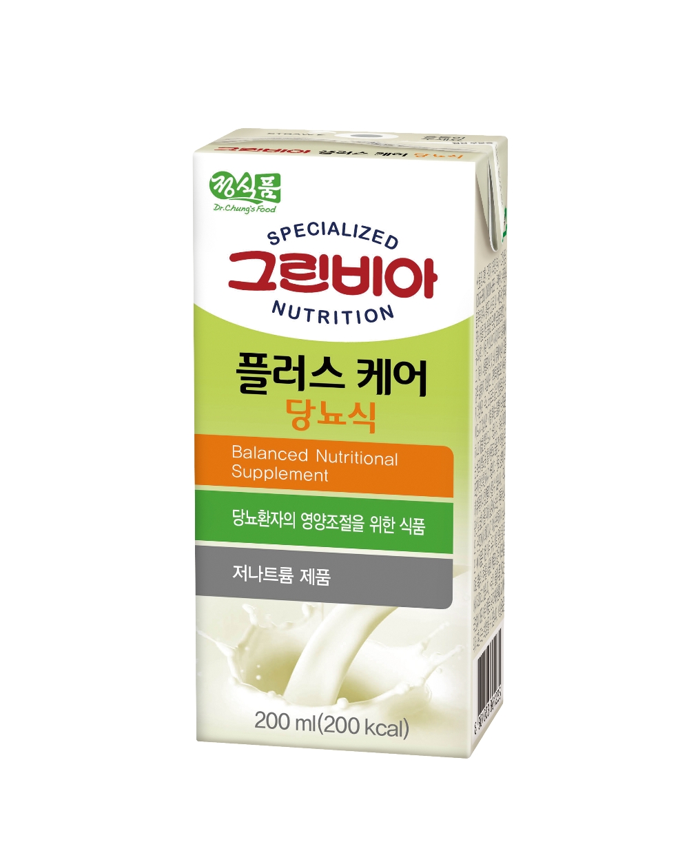 그린비아 플러스케어 당뇨식.(사진=정식품)