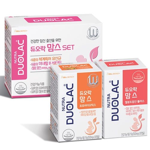 쎌바이오텍,임산부 전용 듀오락맘스 세트출시